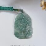 487796200_1242692340735469_212925723305731469_n 晴水绿山水吊坠 Sunny Green Water Landscape Jade Pendant