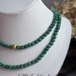满绿翡翠长串 Full Green Jade Bead Necklace