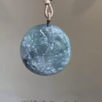 烟熏紫山水吊坠 Smoky Purple Landscape Jade Pendant