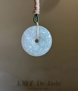 花开富贵平安扣吊坠 Blooming Prosperity Peace Pendant