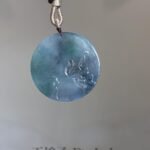 烟熏紫山水吊坠 Smoky Purple Landscape Jade Pendant