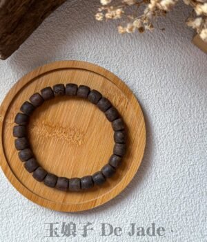 黑奇楠沉香路路通手串 Black Kinam Agarwood Rulu Tong Bracelet