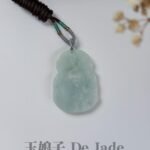 苹果绿财神爷吊坠 Apple Green God of Wealth Jade Pendant