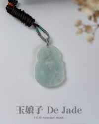 苹果绿财神爷吊坠 Apple Green God of Wealth Jade Pendant