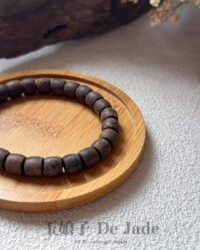 黑奇楠沉香路路通手串 Black Kinam Agarwood Rulu Tong Bracelet