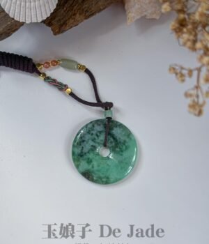 488600155_1243571213980915_3003542273808326967_n 飘绿花平安扣吊坠 Green Floating Flower Peace Pendant
