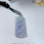 春菜山水马吊坠 Spring Color Landscape Horse Jade Pendant