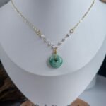 辣阳绿面包扣吊坠 Spicy Green Bread Buckle Jade Pendant