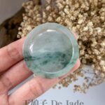 冰飘花山水吊坠 Icy Floating-Flower Landscape Jade Pendant