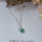 辣阳绿面包扣吊坠 Spicy Green Bread Buckle Jade Pendant