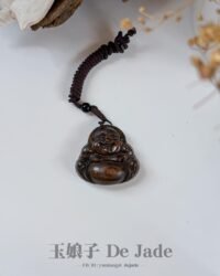 沉香笑佛吊坠 Agarwood Laughing Buddha Pendant