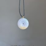 18K紫翡平安扣吊坠 Purple & Yellow Jade Peace Pendant