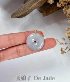 18K平安扣吊坠 Gold Jade Peace Pendant