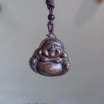 沉香笑佛吊坠 Agarwood Laughing Buddha Pendant