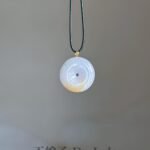 18K紫翡平安扣吊坠 Purple & Yellow Jade Peace Pendant