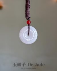 紫翡平安扣吊坠 Purple Jade Peace Pendant
