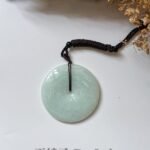 苹果绿平安扣吊坠 Apple Green Jade Peace Pendant
