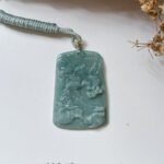 蓝水山水吊坠 Blue Water Jade Landscape Pendant