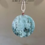 491358791_1254315269573176_7449468549663410218_n 仿古牌吊坠 Antique-Style Floating Flower Jade Pendant
