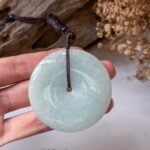 苹果绿平安扣吊坠 Apple Green Jade Peace Pendant