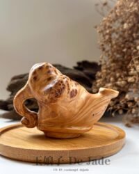 崖柏把把壶摆件 Thuja Wood Teapot Display Ornament