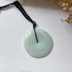 苹果绿平安扣吊坠 Apple Green Jade Peace Pendant