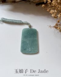 蓝水山水吊坠 Blue Water Jade Landscape Pendant