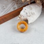 492151619_1263257595345610_4033284374194318313_n 黄翡甜甜圈吊坠 Yellow Jade Donut Pendant
