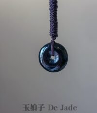 墨翠平安扣吊坠 Black Jadeite Peace Pendant