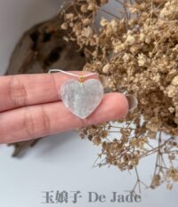 492554669_1262110152127021_3585143804952803524_n 18K冰件爱心吊坠 Icy Jade Heart Pendant