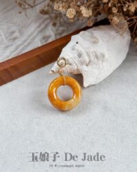 493430159_1263257398678963_4820971565308842253_n 黄翡甜甜圈吊坠 Yellow Jade Donut Pendant