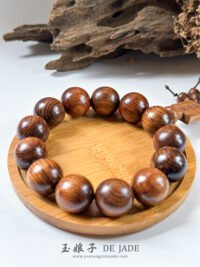 海南黄花梨木手串 Hainan Huanghuali Wood Bead Bracelet