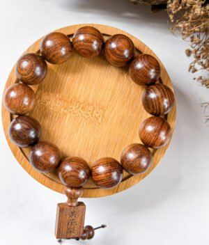 海南黄花梨木手串 Hainan Huanghuali Wood Bead Bracelet