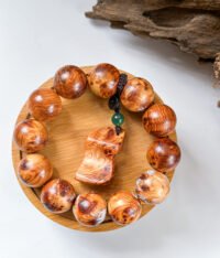 IMG_3013.JPG 崖柏黑金刚雀眼瘤疤手串 Thuja Black King Kong Bird-Eye & Nodule Bead Bracelet