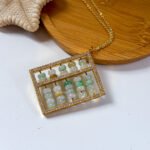 算盘子吊坠 Abacus Bead Jade Pendant