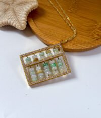 算盘子吊坠 Abacus Bead Jade Pendant