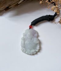 春彩财神爷吊坠 Spring-Color God of Wealth Jade Pendant