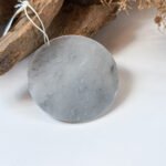 冰乌鸡无事牌 Icy Black Jadeite Wu Shi Pai Pendant