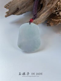 春彩普贤菩萨吊坠 Spring Color Samantabhadra Bodhisattva Jade Pendant