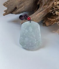 春彩普贤菩萨吊坠 Spring Color Samantabhadra Bodhisattva Jade Pendant