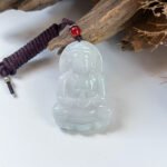 春彩观音吊坠 Spring-Color Guanyin Jade Pendant