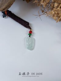 冰叶子吊坠 Icy Jade Leaf Pendant