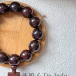 小叶紫檀金星手串 Small-leaf Rosewood With Golden Star Bracelet