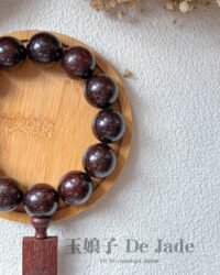 小叶紫檀金星手串 Small-leaf Rosewood With Golden Star Bracelet