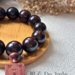 小叶紫檀金星手串 Small-leaf Rosewood With Golden Star Bracelet