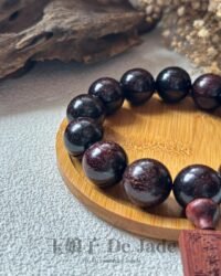小叶紫檀金星手串 Small-leaf Rosewood With Golden Star Bracelet