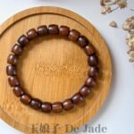 降香黄檀手串 Hainan Huanghuali Barrel Bead Bracelet
