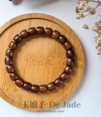 降香黄檀手串 Hainan Huanghuali Barrel Bead Bracelet