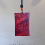 小叶紫檀瘤疤料无事牌吊坠 Small-Leaf Rosewood Pendant