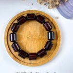 印度小叶紫檀桶珠手串 Indian Small-Leaf Rosewood Barrel Bead Bracelet